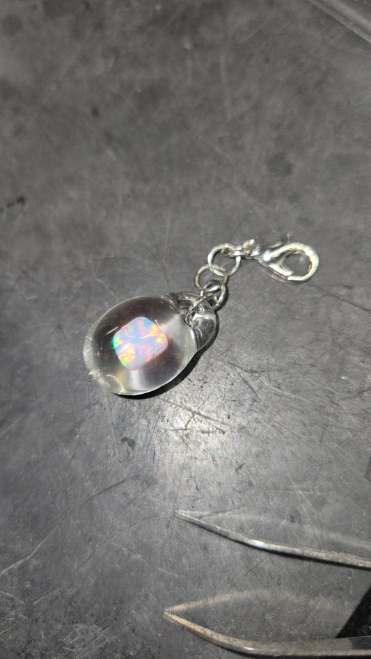 Opal tether charm