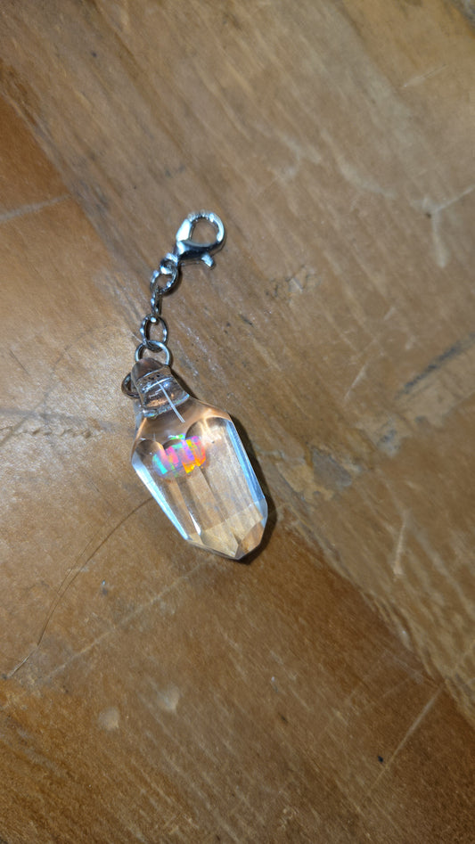 Faceted opal tether charm